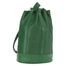 LOUIS VUITTON Epi Randonnee GM Shoulder Bag Green M43084 LV Auth 165041-1