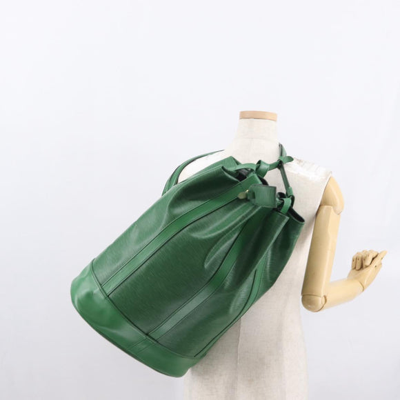 LOUIS VUITTON Epi Randonnee GM Shoulder Bag Green M43084 LV Auth 165041