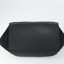 CELINE Trapeze Hand Bag Leather Suede Black Silver Auth 165042-5