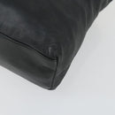 PRADA Tragetasche Leder Schwarz Auth 165044-10