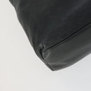PRADA Tote Bag Leather Black Auth 165044-11