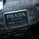 PRADA Tote Bag Leather Black Auth 165044-19