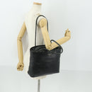 PRADA Tote Bag Leather Black Auth 165044-23