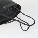 PRADA Tote Bag Leather Black Auth 165044-7