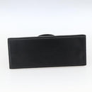 Salvatore Ferragamo Gancini Hand Bag Leather Black Gold Auth 165048-5