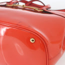 GUCCI Horsebit Hand Bag Patent leather 2way Orange 319795 Auth 165050-10