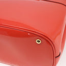 GUCCI Horsebit Hand Bag Patent leather 2way Orange 319795 Auth 165050-16