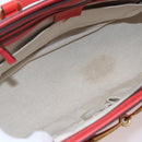 GUCCI Horsebit Hand Bag Patent leather 2way Orange 319795 Auth 165050-11