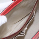 GUCCI Horsebit Hand Bag Patent leather 2way Orange 319795 Auth 165050-25