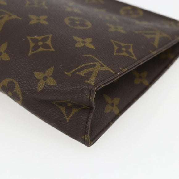 LOUIS VUITTON Monogram Poche Toilette 19 Pouch M47544 LV Auth 165053