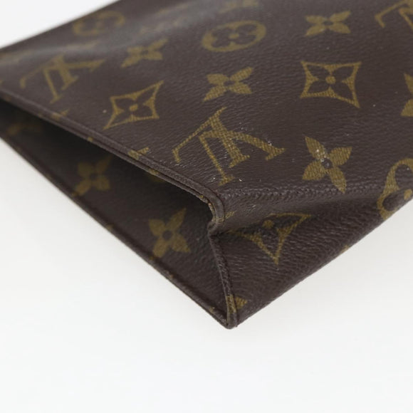 LOUIS VUITTON Monogram Poche Toilette 19 Pouch M47544 LV Auth 165053