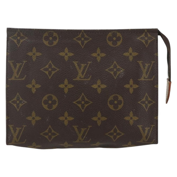 LOUIS VUITTON Monogram Poche Toilette 19 Pouch M47544 LV Auth 165053