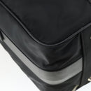 PRADA Carry Case Suitcase Nylon Leather Black Silver Auth 165055-16