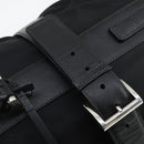 PRADA Carry Case Suitcase Nylon Leather Black Silver Auth 165055-19