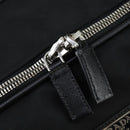 PRADA Carry Case Suitcase Nylon Leather Black Silver Auth 165055-20