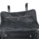 PRADA Carry Case Suitcase Nylon Leather Black Silver Auth 165055-22
