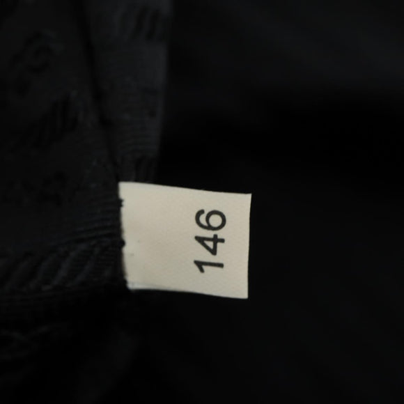 PRADA Carry Case Suitcase Nylon Leather Black Silver Auth 165055