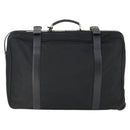 PRADA Carry Case Suitcase Nylon Leather Black Silver Auth 165055-2