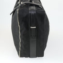 PRADA Carry Case Suitcase Nylon Leather Black Silver Auth 165055-3