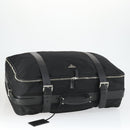 PRADA Carry Case Suitcase Nylon Leather Black Silver Auth 165055-6