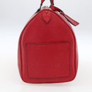 LOUIS VUITTON Epi Keepall 45 Boston Bag Red M42977 LV Auth 165059V-3