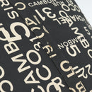 CHANEL By Sea Line Tote Bag Canvas Black Silver CC Auth 165062-19