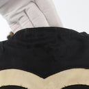 CHANEL COCO Mark Chain Tote Bag Nylon Black Gold CC Auth 165069-18