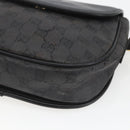 GUCCI GG Supreme Shoulder Bag Coated Canvas Black Gold 007 14 0074 Auth 165072-9