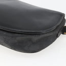 GUCCI GG Supreme Shoulder Bag Coated Canvas Black Gold 007 14 0074 Auth 165072-15