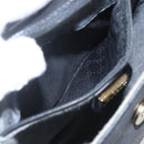 GUCCI GG Supreme Shoulder Bag Coated Canvas Black Gold 007 14 0074 Auth 165072-11