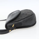 GUCCI GG Supreme Shoulder Bag Coated Canvas Black Gold 007 14 0074 Auth 165072-3