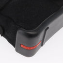 PRADA Sports Shoulder Bag Wool Black Silver Auth 165073-15