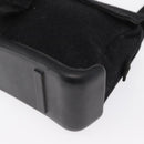 PRADA Sports Shoulder Bag Wool Black Silver Auth 165073-16
