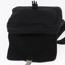 PRADA Sports Shoulder Bag Wool Black Silver Auth 165073-9
