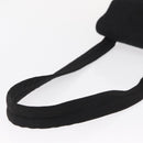 PRADA Sports Shoulder Bag Wool Black Silver Auth 165073-7