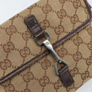 GUCCI GG Canvas Body Bag Beige Silver 92543 Auth 165079-18