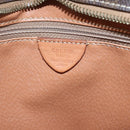 CELINE Macadam Canvas Shoulder Bag PVC Leather Brown Gold Auth 165081-12