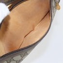 GUCCI GG Supreme Web Sherry Line Bag PVC Beige Gold 75 02 004 Auth 165083-19