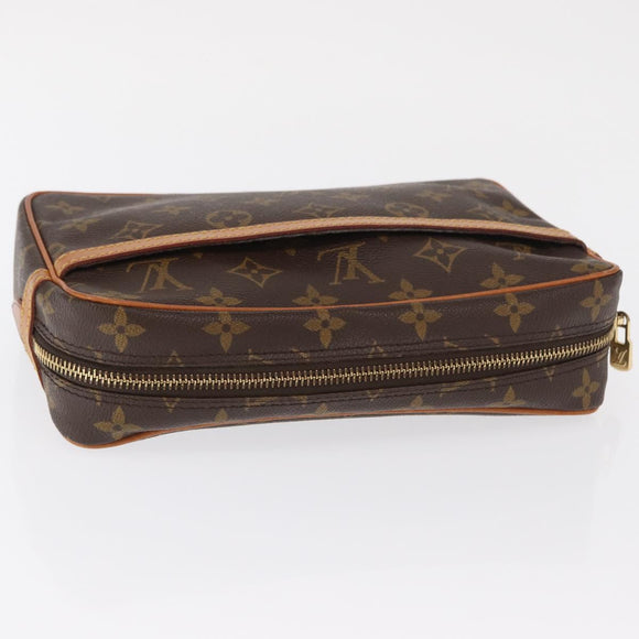 LOUIS VUITTON Monogram Compiegne 23 Clutch Bag M51847 LV Auth 165088