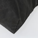 GUCCI GG Canvas Tote Bag Nylon Black Silver 295252 Auth 165091-10