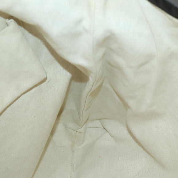 GUCCI GG Canvas Tote Bag Nylon Black Silver 295252 Auth 165091