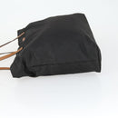 GUCCI GG Canvas Tote Bag Nylon Black Silver 295252 Auth 165091-5