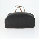 GUCCI GG Canvas Tote Bag Nylon Black Silver 295252 Auth 165091-9