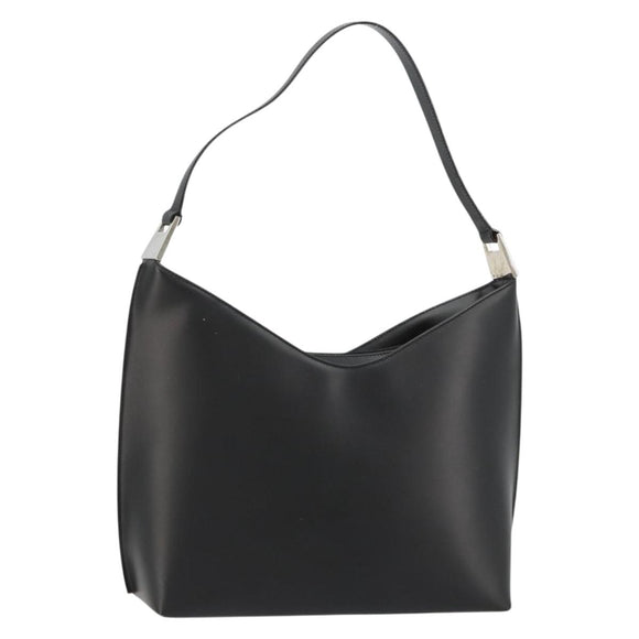 GUCCI Shoulder Bag Patent leather Black Silver 001 3017 Auth 165092