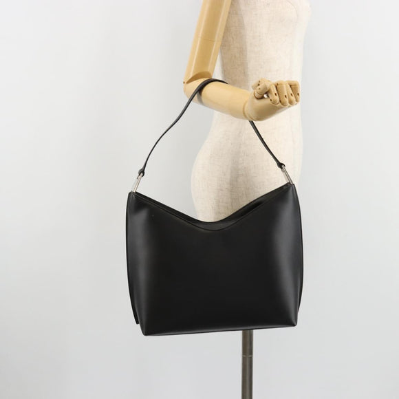 GUCCI Shoulder Bag Patent leather Black Silver 001 3017 Auth 165092