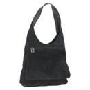 GUCCI Shoulder Bag Suede Black Auth 165095-1