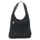 GUCCI Shoulder Bag Suede Black Auth 165095-13