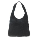 GUCCI Shoulder Bag Suede Black Auth 165095-2