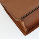 Burberrys Business Bag Leather Brown Gold Auth 165099-11