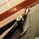 Burberrys Business Bag Leather Brown Gold Auth 165099-19